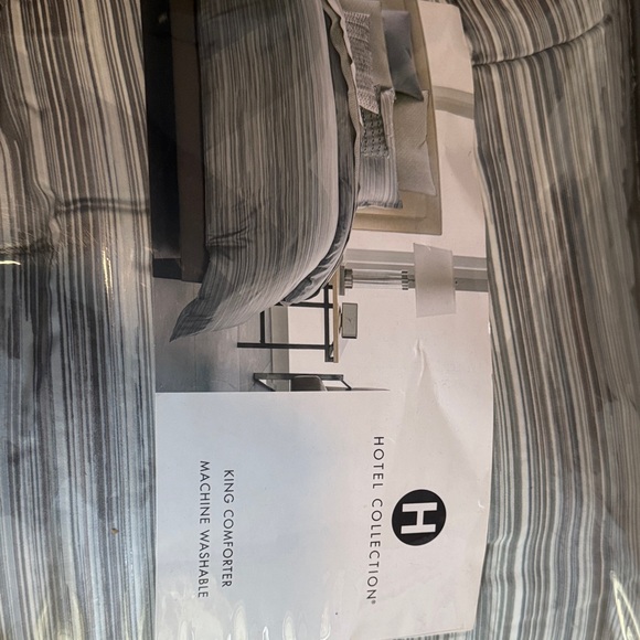 Hotel Collection Diamond Striped Comforter - Picture 1 of 3